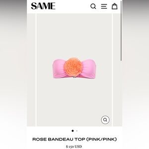 SAME Los Angeles Rose Bathing Suit Set in S/M- BRAND NEW, tags on!